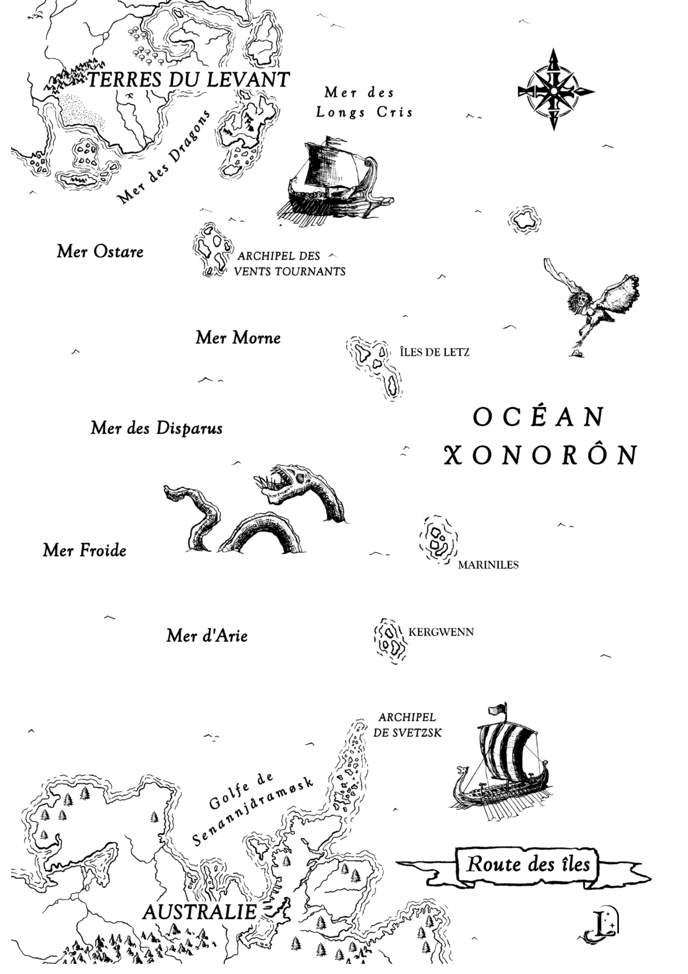 Route des îles dans l’univers de Tanglemhor